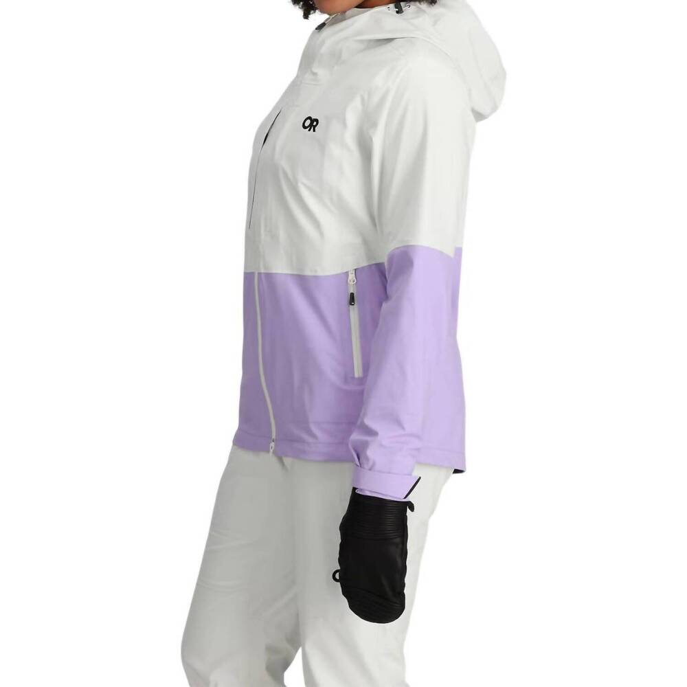 NEW OUTDOOR RESEARCH carbide jacket in snow/lavender - Picture 3 of 5